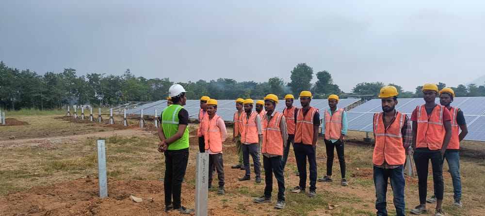 Bobbili 1 MW Industrial Solar Plant – view 3