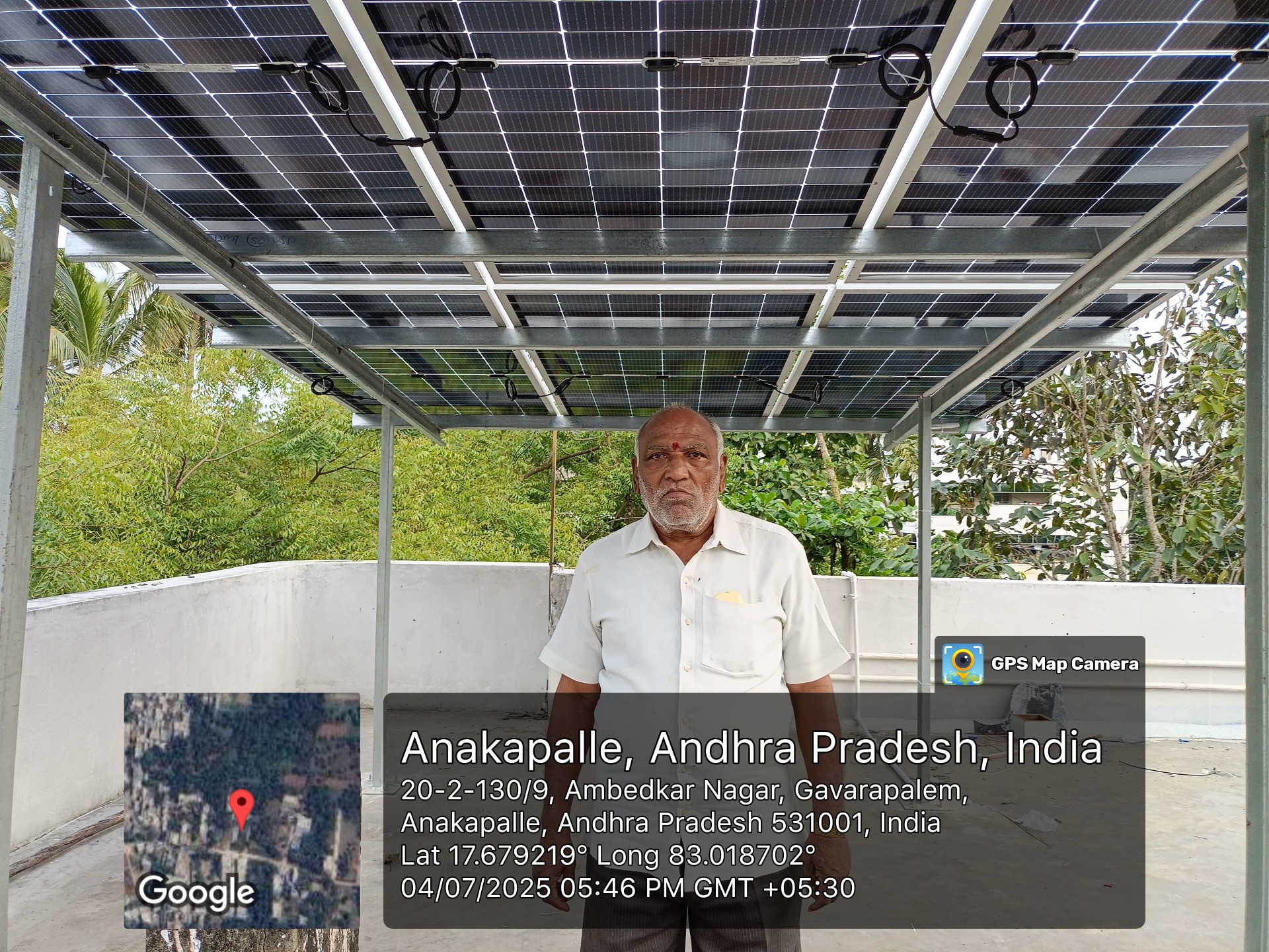 Elevated Rooftop Solar — Anakapalle