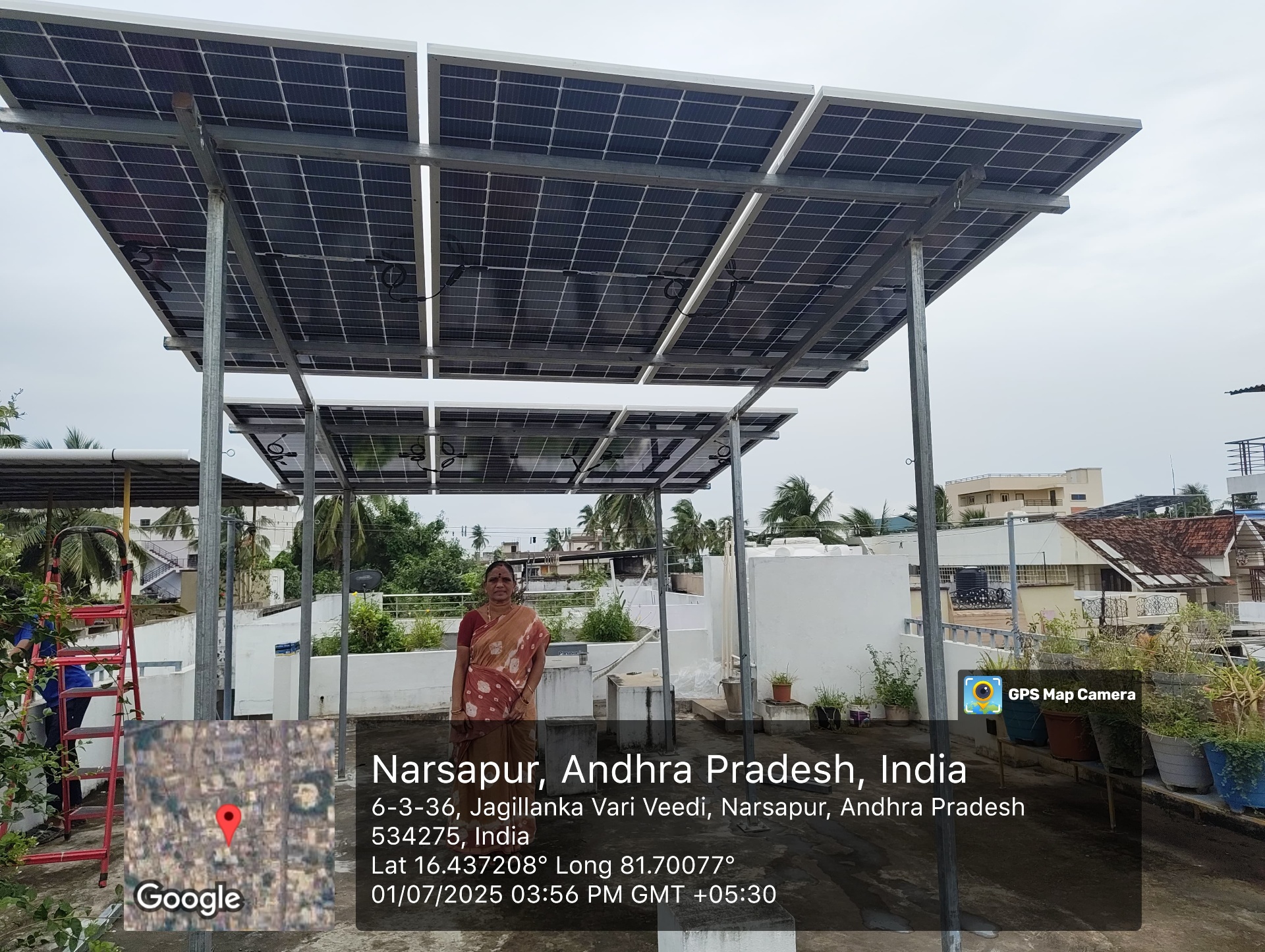 Elevated Rooftop Solar — Narsapur